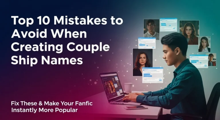 Top 10 Mistakes to Avoid When Creating Couple Ship Names