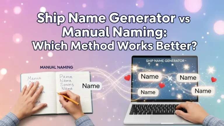 Ship Name Generator vs Manual Naming Which Method Works Better