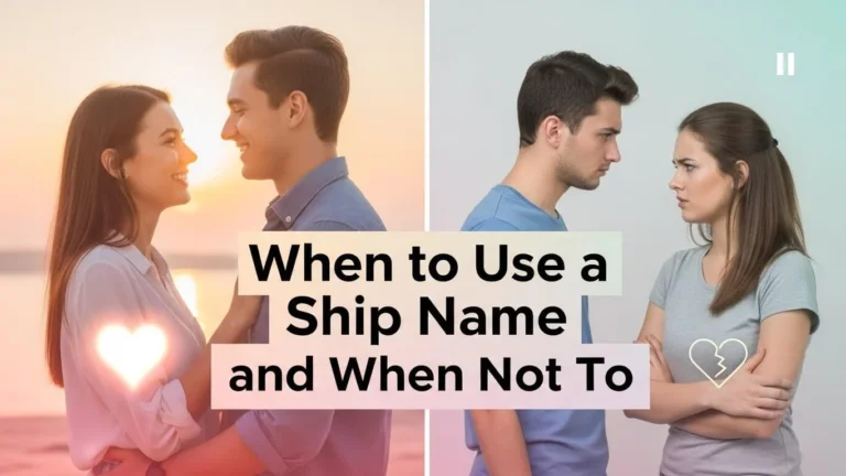 When to Use a Ship Name and When Not To